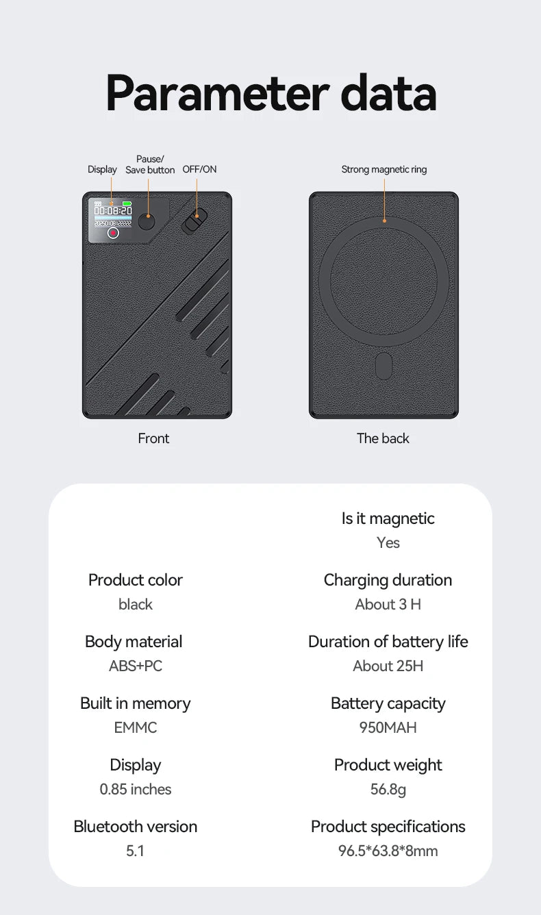 Enregistreur vocal IA avec transcription en temps réel et résumé