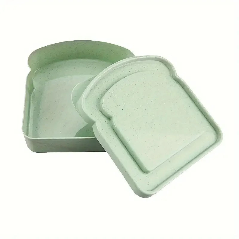 Reusable Sandwich Containers for Lunch - Microwave & Dishwasher Safe, Perfect for Picnics & Camping