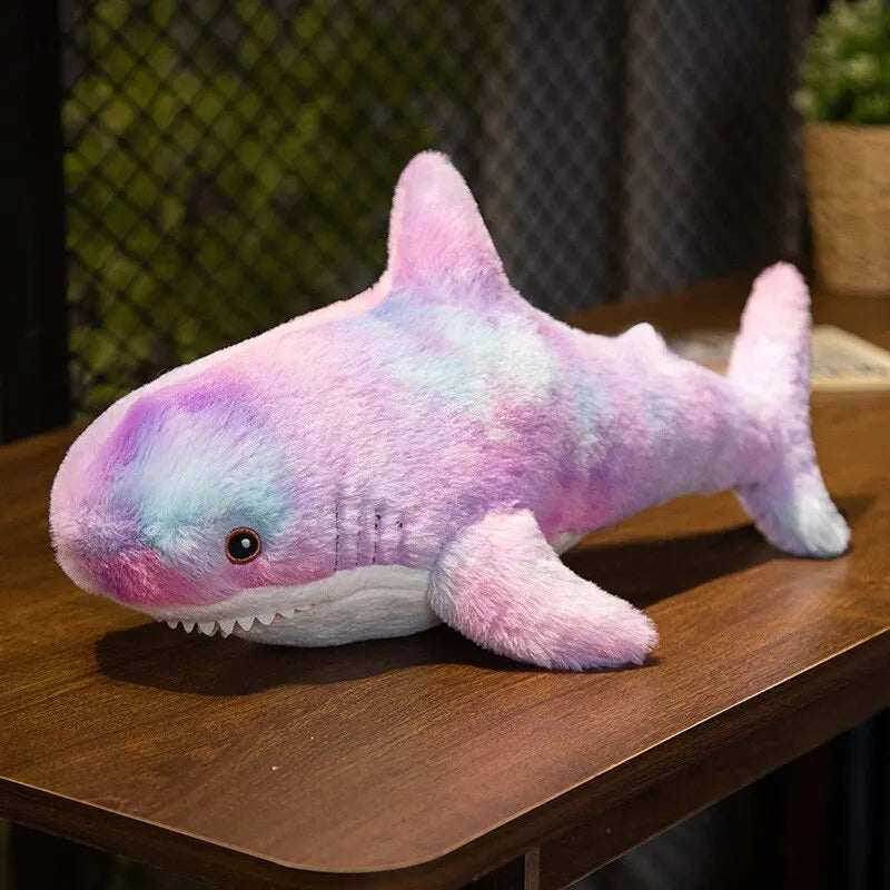 Adorable Purple Shark Plush Toy - 30cm (11.8 inch) Soft Cuddly Animal for Kids, Perfect Sleep Companion and Room Decor