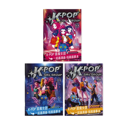 Coloring Book Kpop Demon Hunters Anime Sketches Rumi Mira Zoey Cute Line Drawings Back to School 2025 Gift