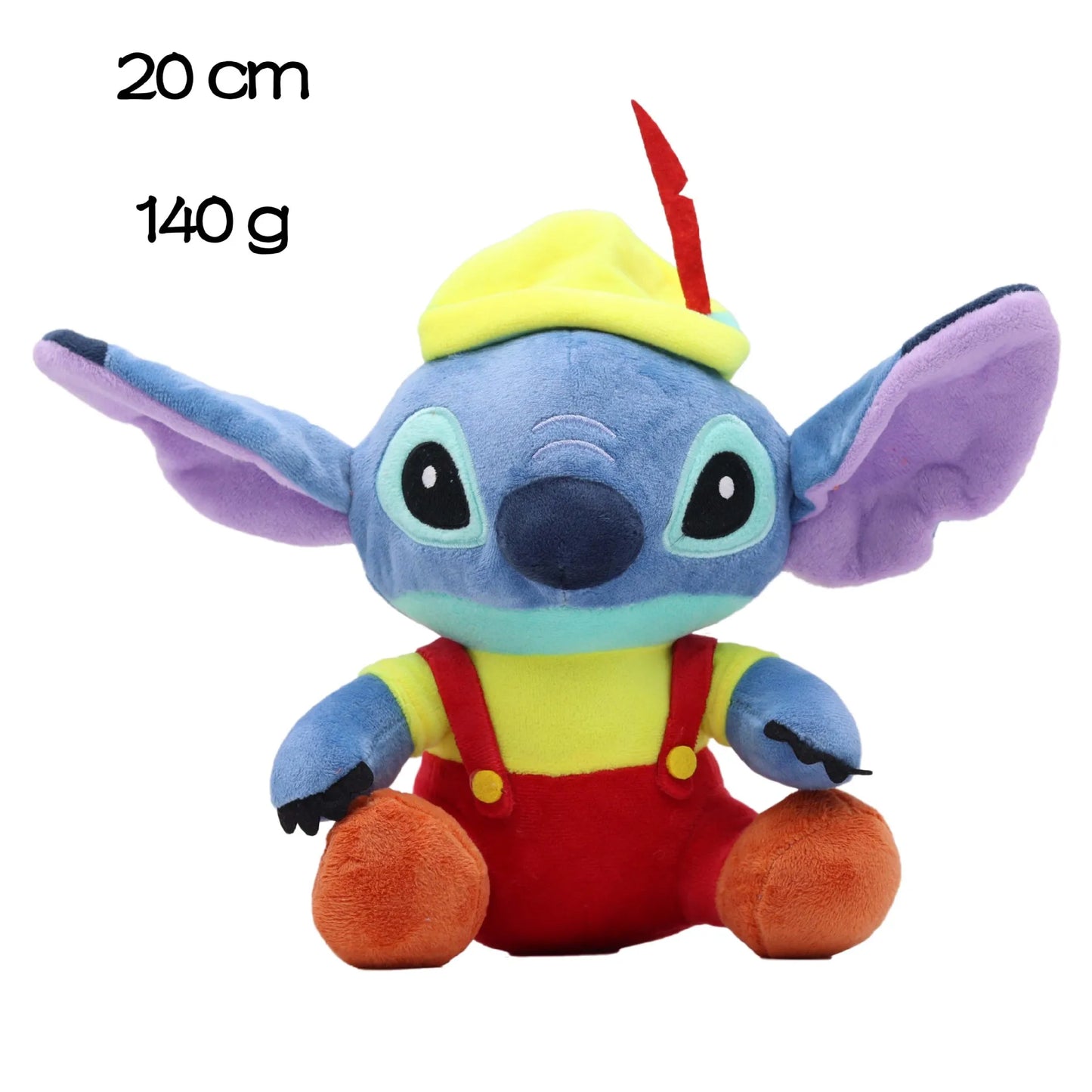 Eco-Friendly Disney Stitch Plush Doll - Soft Stuffed Animal, 20cm-25cm (7.8-9.8 inch) Gift for Kids' Birthdays