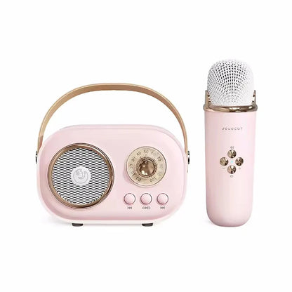 Karaoke Portable Bluetooth Speaker With Microphone Mini FM Radio Back To School 2025 Gift Idea