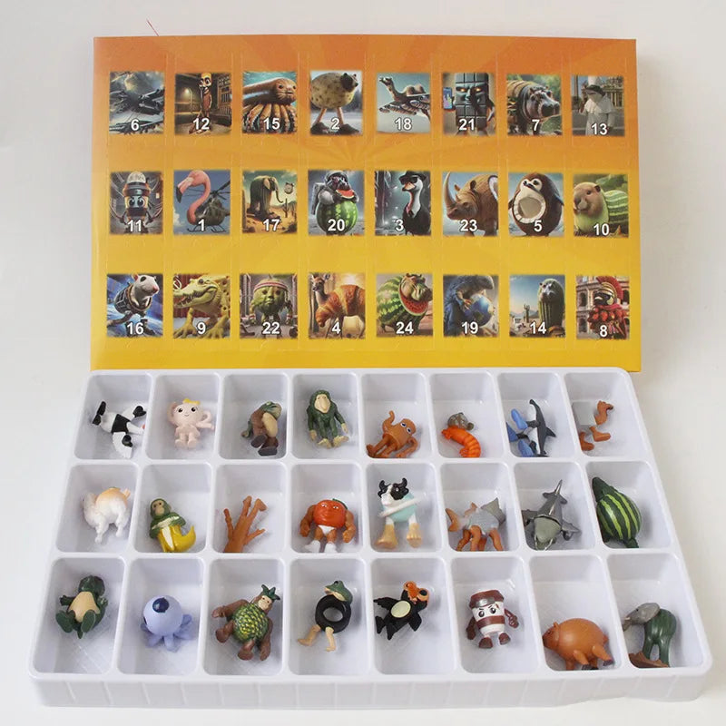 Calendario de Adviento 24 Días Recuerdo Navideño Italian Brainrot