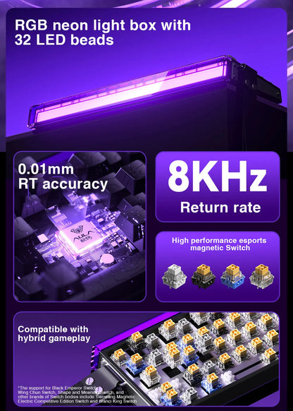 Mechanical Gaming Keyboard 68 Key RGB Compact Esports