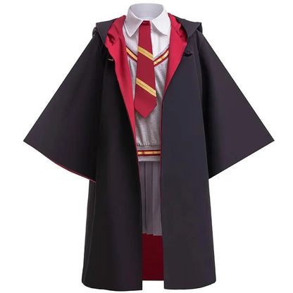 Halloweenkostuumset voor meisjes met cape van de toverschool, gestreepte top en carnavals- of verjaardags verkleedkleding 2026