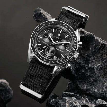Quartz Chronograph Canvas Watch With Sapphire Crystal