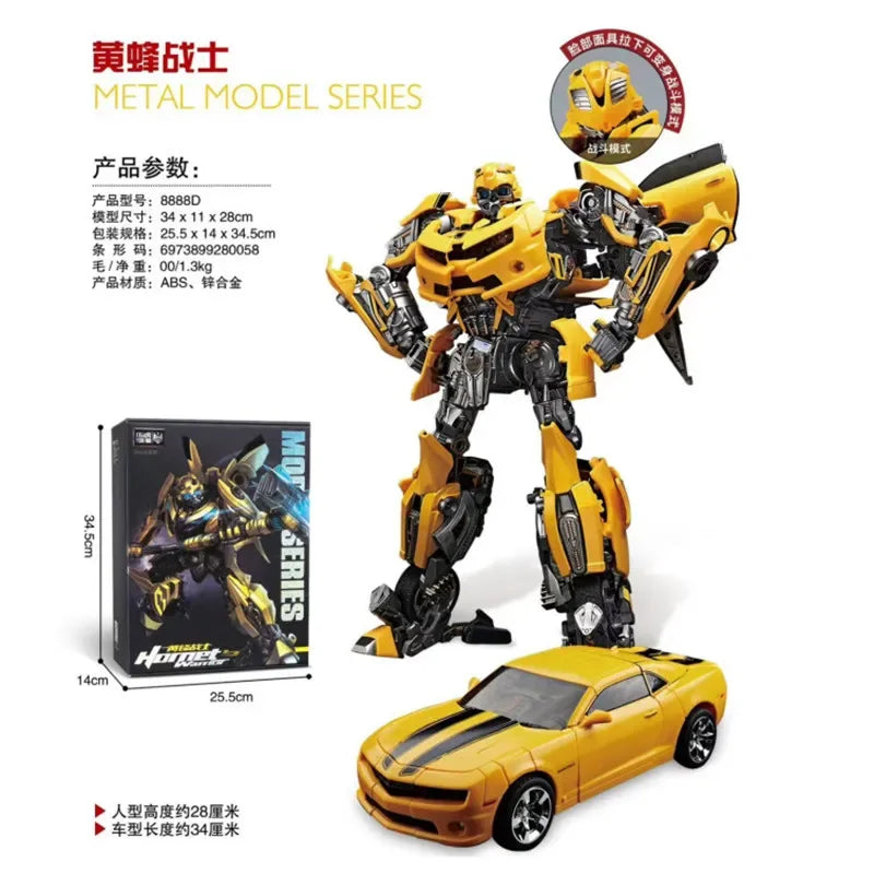 Transformer Toy 28cm Alloy Transforming Robot Action Figure, Birthday Gift Idea For Kids Fall 2025
