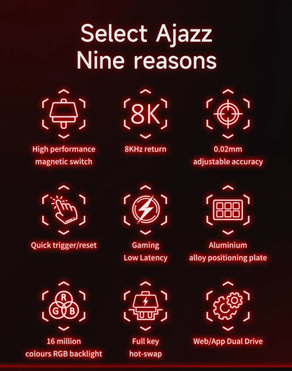 Teclado Mecánico Sixty Mini Inalámbrico ARGB Magnético Hall