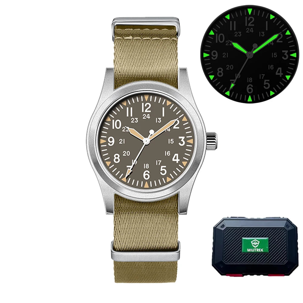 Militær Quartz Feltur 37mm Safir Efterår 2025