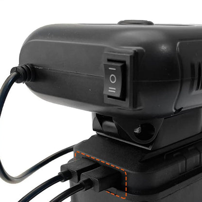 Autoheizung 12V Tragbarer Enteiser mit 90° Drehbarem Lüftungsauslass, Windschutzscheiben-Entfroster für Winterfahrten, Doppelter USB-Anschluss