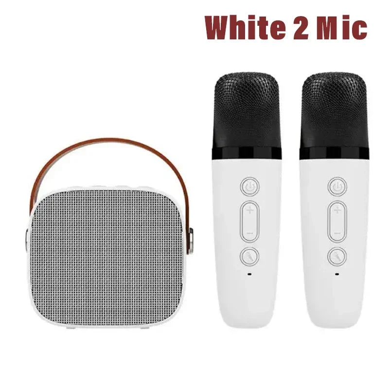 Karaoke Machine Portable Wireless Dual Microphones Bluetooth Speaker DSP System for Kids Party Gift TikTok Viral 2025
