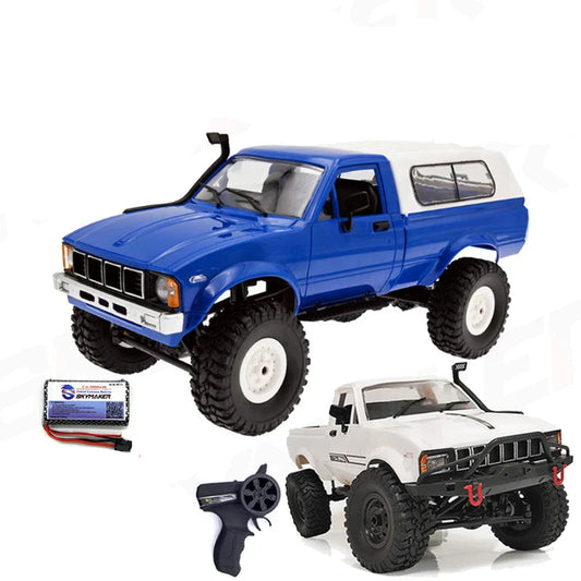 RC Car 1:16 Scale 4WD Rock Crawler Electric Off Road Buggy With LED Lights Gift For Kids 15-20 Min Run Time