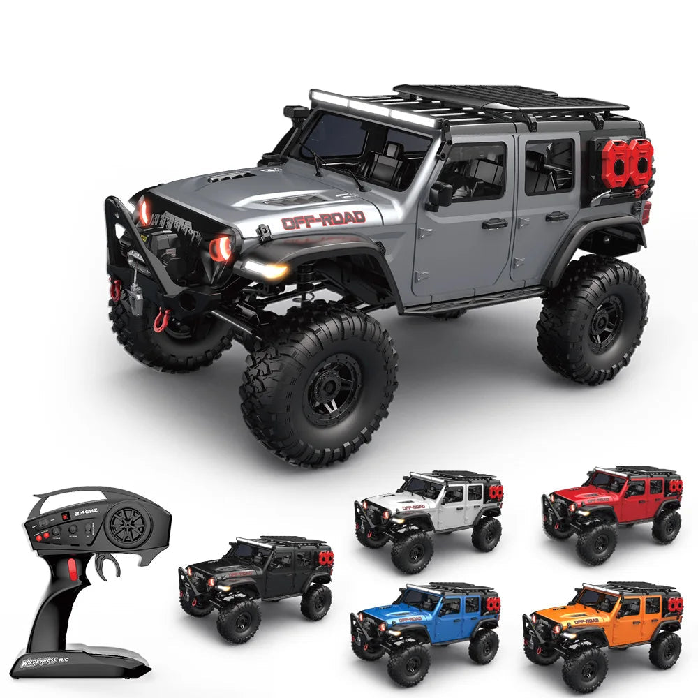 RC Car 4WD Off-Road Rock Crawler LED Lights 2.4G Proportional Control USB Charging Fall 2025 Gift Idea