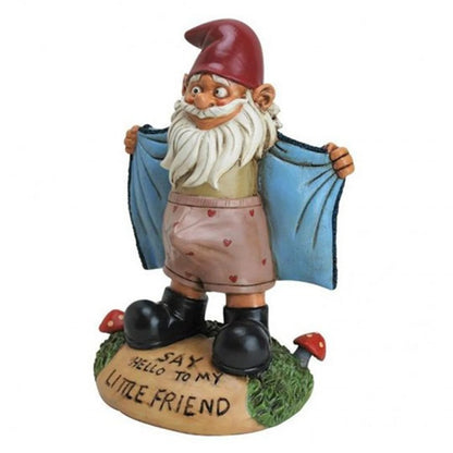 Statua Gnomo da Giardino Figurina Esterna Decorazione Fiabesca Giardino Estate 2026 Decorazione Unica per Cortile