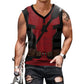 Deadpool & Wolverine Inspired Superhero Compression Tank Top - Workout Vest for Bodybuilding Perfect for Cosplay and Fitness Activities