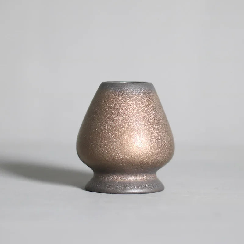 Matcha te pisker holder keramik stativ rustik teudstyr
