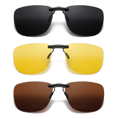 Clip-On Sunglasses Polarized Square Frames UV400 Anti-Glare Night Driving Summer 2026 Trend