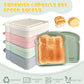 Reusable Sandwich Containers for Lunch - Microwave & Dishwasher Safe, Perfect for Picnics & Camping