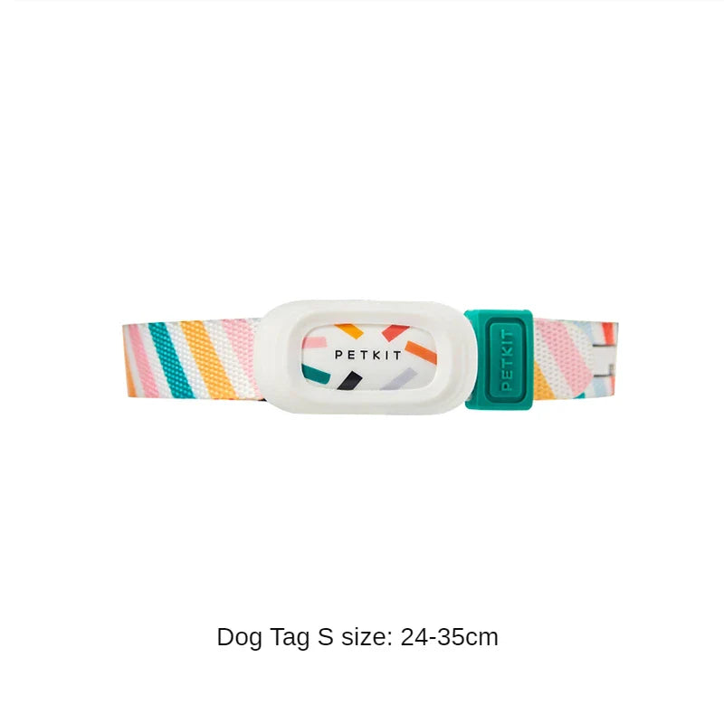 Smart kæledyrs halsbånd justerbart blødt nylon personligt hund kat halsbånd app-aktiveret efterår 2025 vandtæt ID-mærke