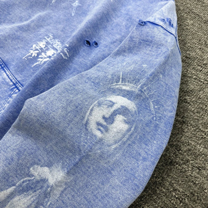 Oversized Men's Hooded Sweatshirt - Washed Cotton Street