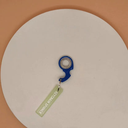 Metal Keychain Fidget Spinner Ring Stress Relief Toy