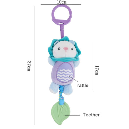 Animal Rattle Newborn Sensory Toys Soft Travel Toy Set