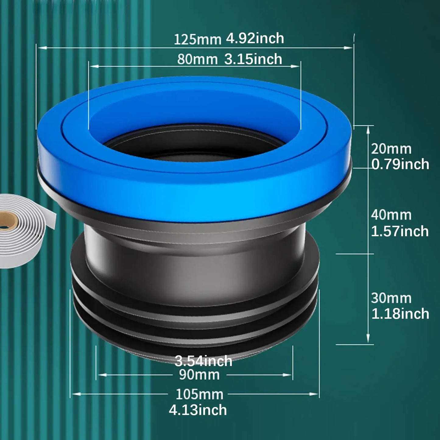 Toilet Wax Ring Thickened Sealing Gasket Kit Watertight Seal Easy Install Fall 2026 Home Repair