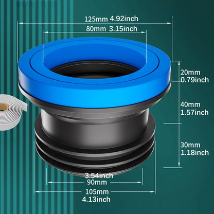 Toilet Wax Ring Thickened Sealing Gasket Kit Watertight Seal Easy Install Fall 2026 Home Repair