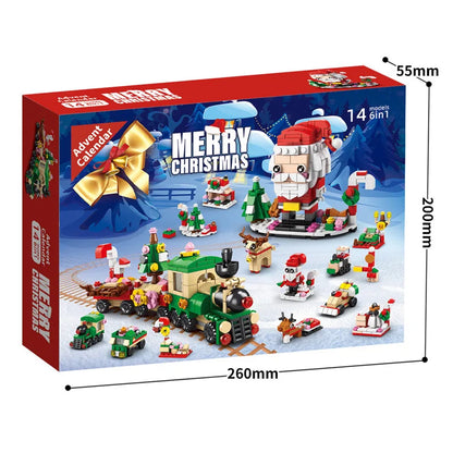 Calendario de Adviento de Bloques de Construcción de Navidad Kit DIY para Niños