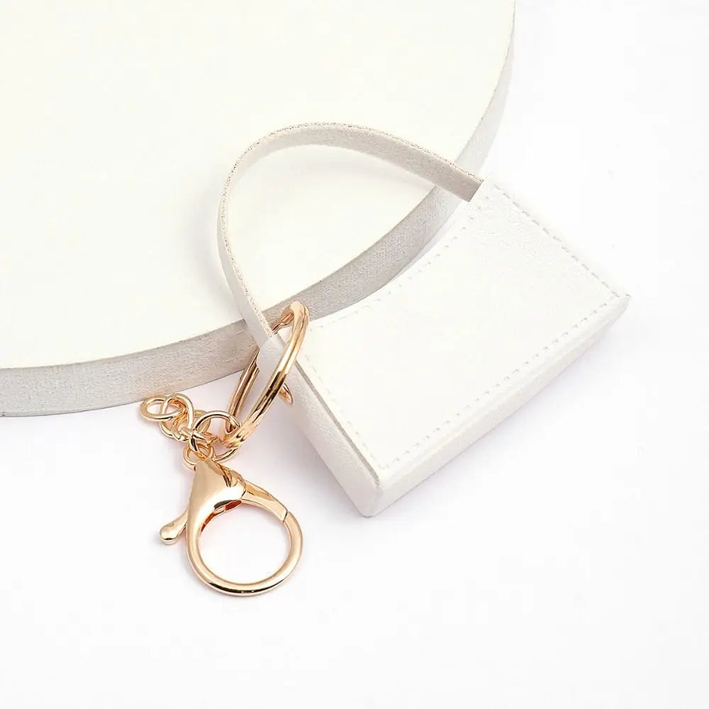 1+1 Free Birkin Inspired Mini Hand Bag - Candy Color Bag Charm Keychain