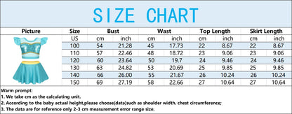 Quick-Dry Girls Two-Piece Swimsuit – Durable Princess Print, Cotton-Poly, For Beach and Pool