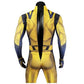 James Howlett Wolverine Costume with 3D-Printed Shoulder Armor - Superhero Jumpsuit for Halloween Cosplay, Men's Outfit