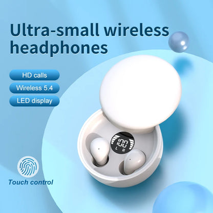 Auricolari wireless design compatto in ear Bluetooth 5 lunga durata batteria per sonno e sport regalo ritorno a scuola 2026