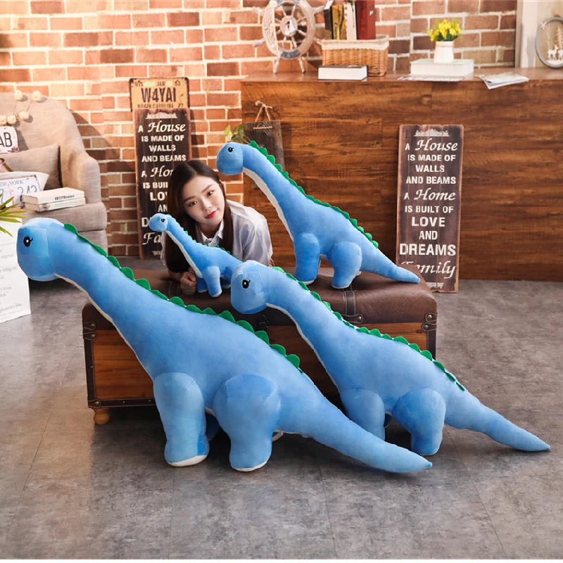 Giant Plush Diplodocus Dinosaur Pillow 150cm Cute Stuffed Toy for Kids Perfect Birthday Gift!