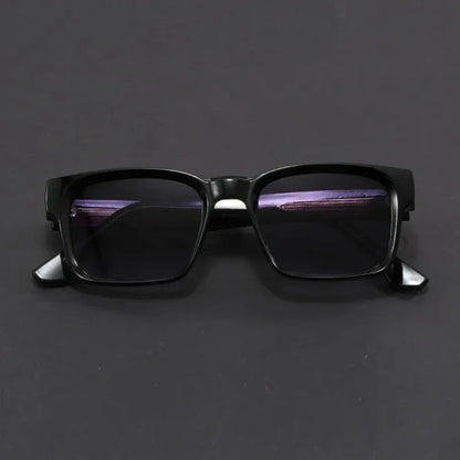 Men's square frame sunglasses UV400 – mirror lens, anti-mist outdoor driving shades, wide coverage
