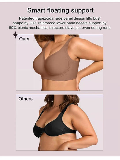 Supportive seamless women's bra – wire-free, full coverage, padded, everyday comfort