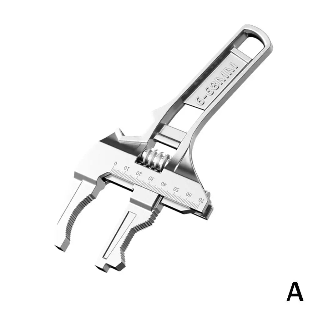 Verstellbarer Rohrschlüssel und Mutternschlüssel – 6–68 mm Haushaltswerkzeuge für Badezimmerreparaturen, multifunktionaler Schraubenschlüssel