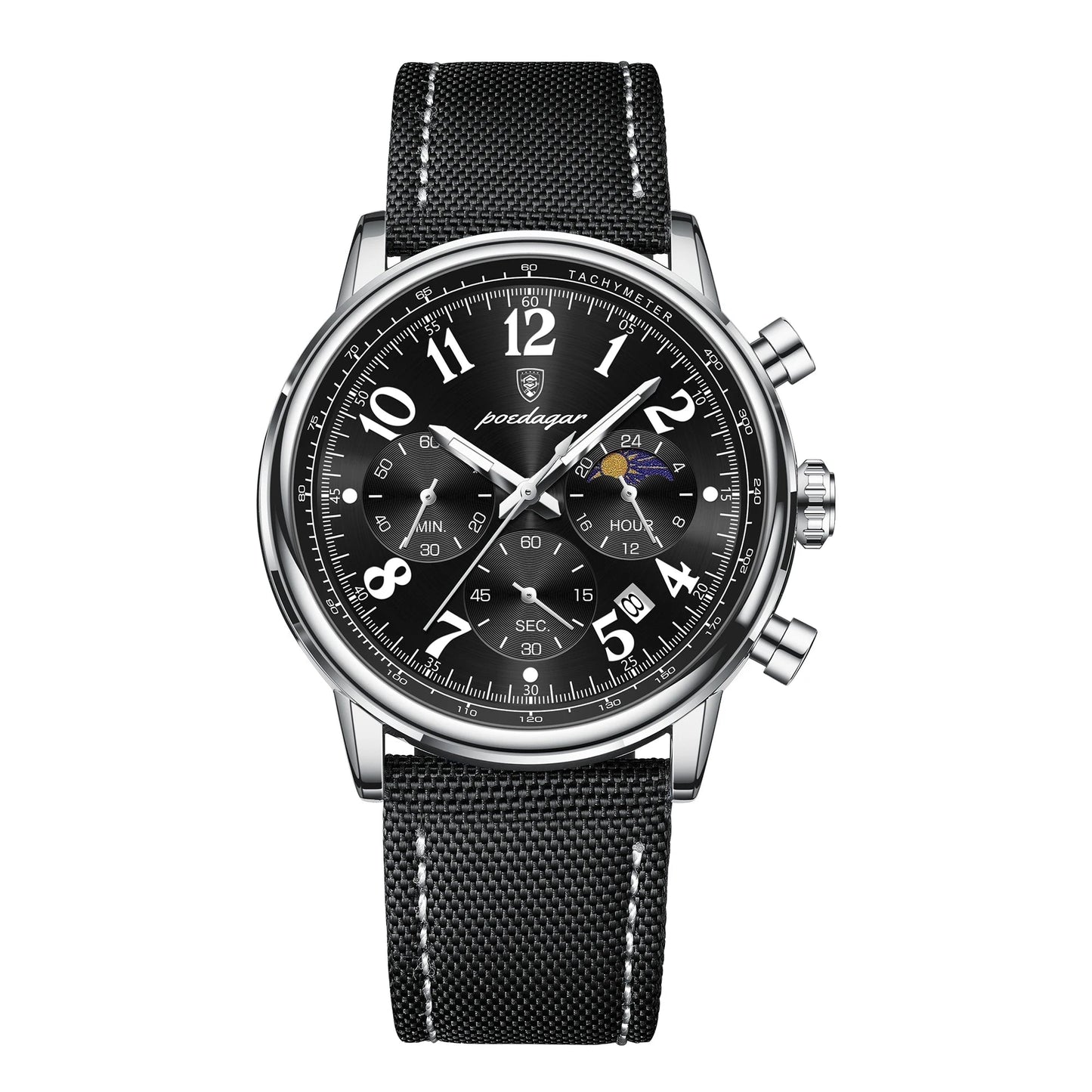 Military Chronograph Watch Nylon Strap Waterproof Fall 2025