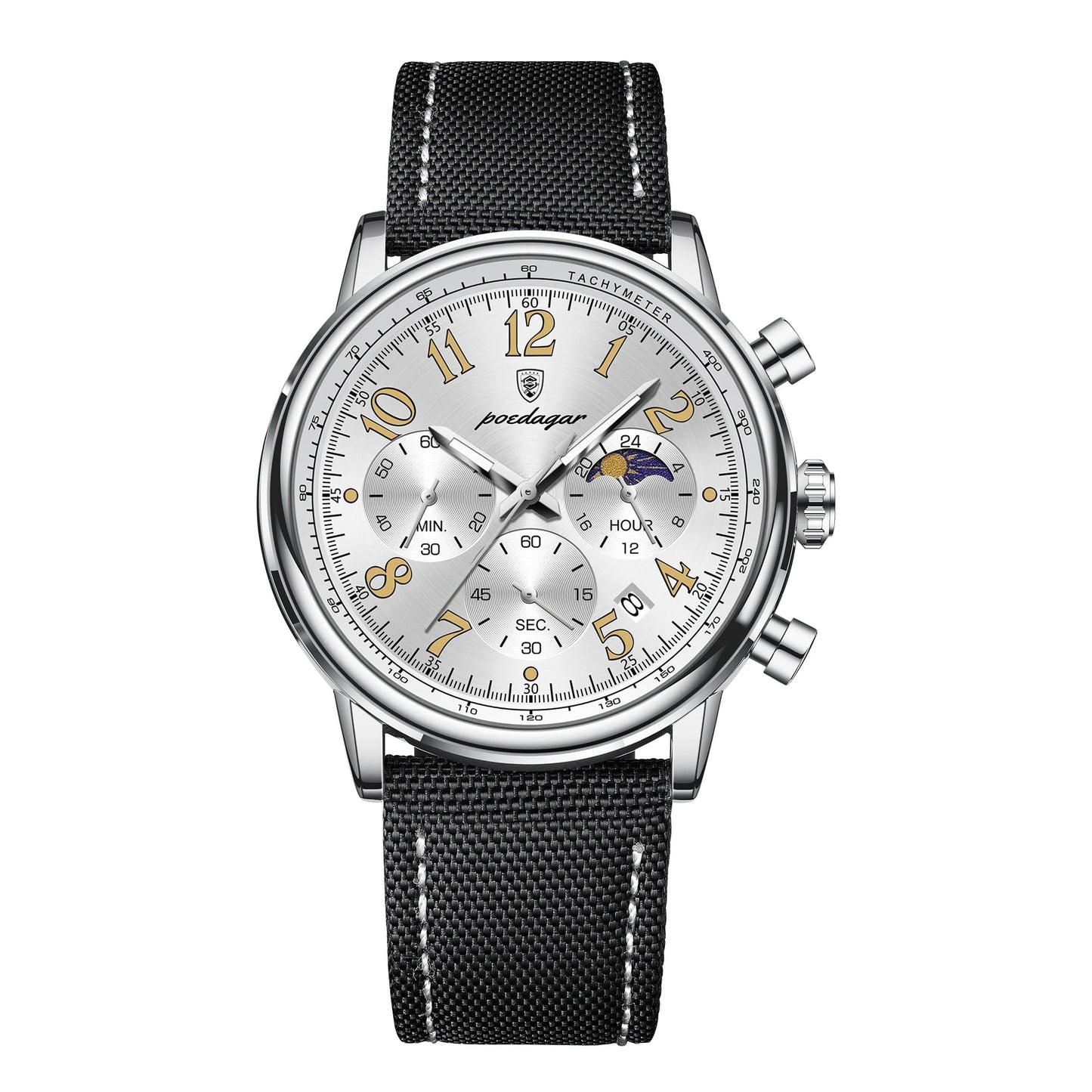 Military Chronograph Watch Nylon Strap Waterproof Fall 2025