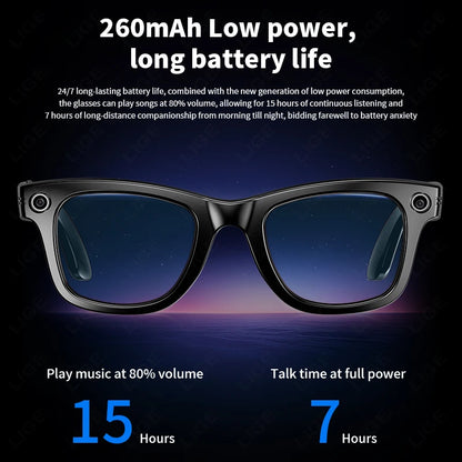 AI Smart Glasses 720P Translation Camera Sunglasses