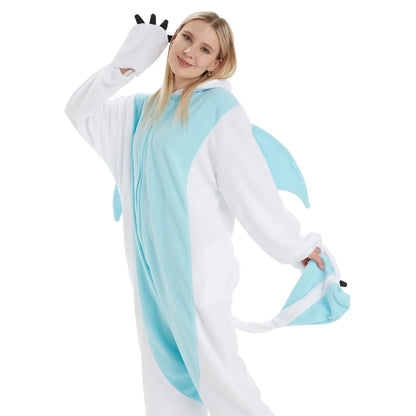 Kigurumi Toothless Dragon Pajamas Jumpsuit for Kids Adults