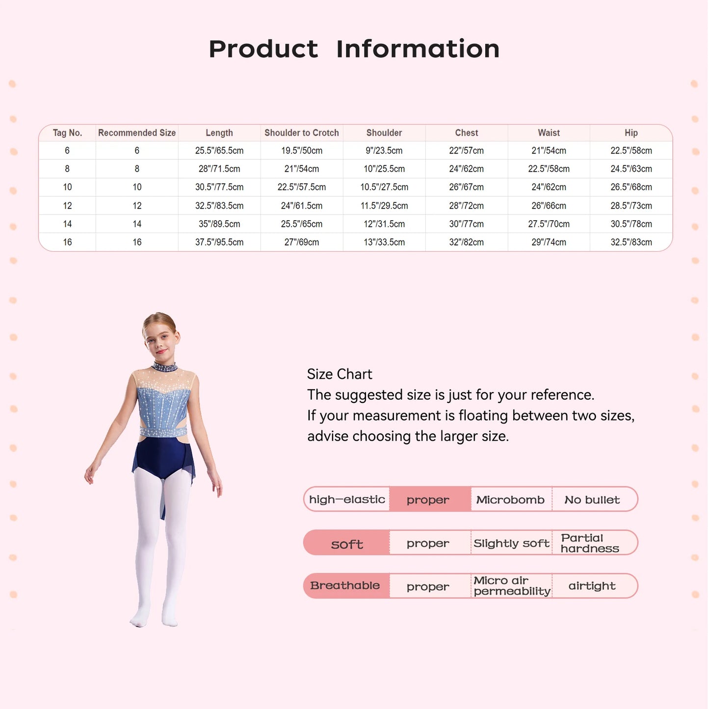 Stretchy Flattering Girls' Dance Leotard - Sleeveless Rhinestone Mesh Top, Polyester, Nylon, Elastane, For Competition