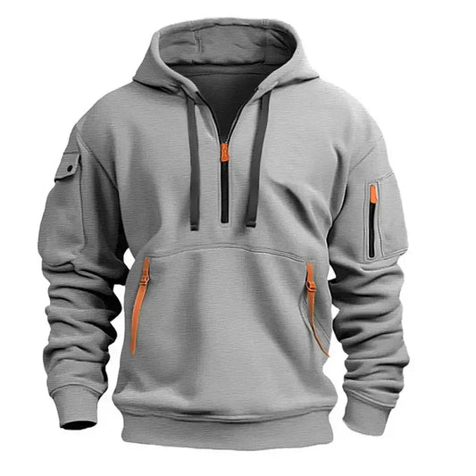 Lightweight Men’s Half Zip Hoodie - Fleece, Outdoor
