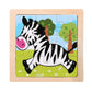 Kids Wooden Jigsaw Puzzle - Montessori Cartoon Animal Vehicle Educational Toy for Children