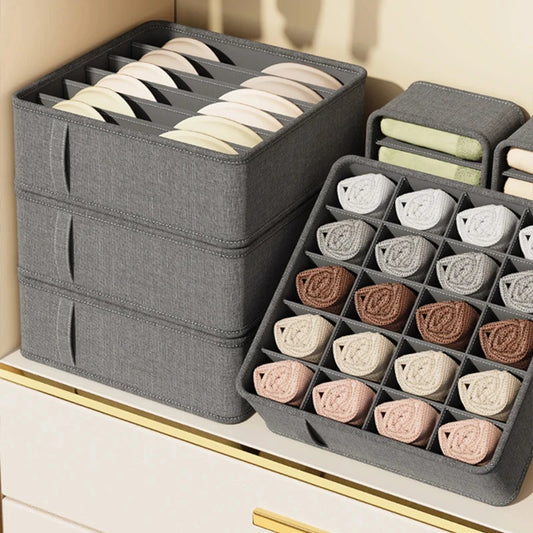 Polyester Sokk BH Organizer Box med 20 Grids - Hjem Organizers for skuffer og skap