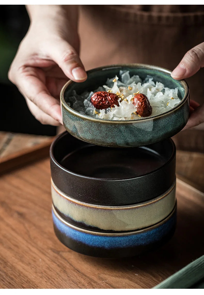 Ris Skål 4.5 Tommer Keramisk Japansk Skål Efterår 2025 Gave