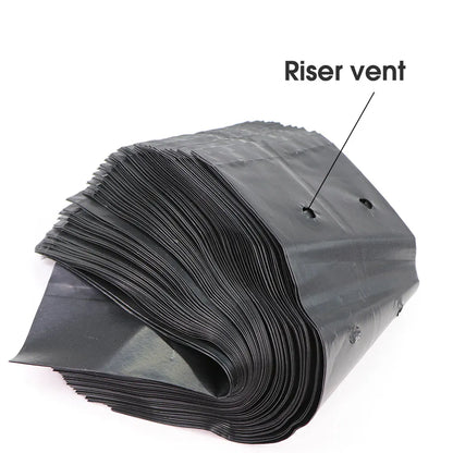 Breathable PE Seedling Nursery Bags - 100/200PCS Garden Tools for Vegetable Planting