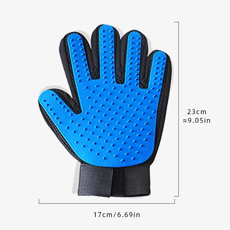 Silicone Pet Grooming Gloves for Cats & Dogs - Hair Removal, Bathing & Massage Tool