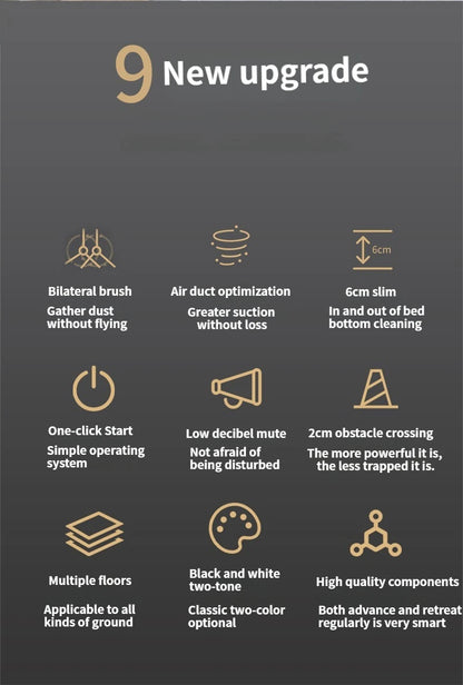 Robot spazzante a aspirazione 3 in 1 Mini spazzatrice automatica