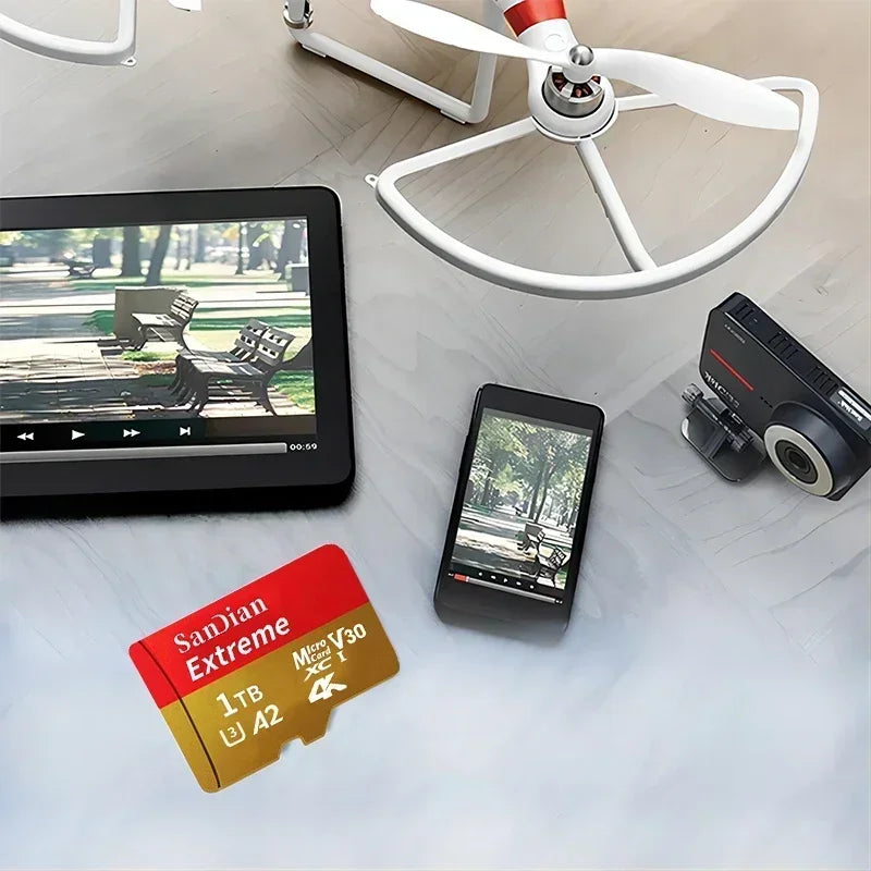 Tarjeta MicroSD 1TB UHS I Clase 10 Almacenamiento de Alta Velocidad